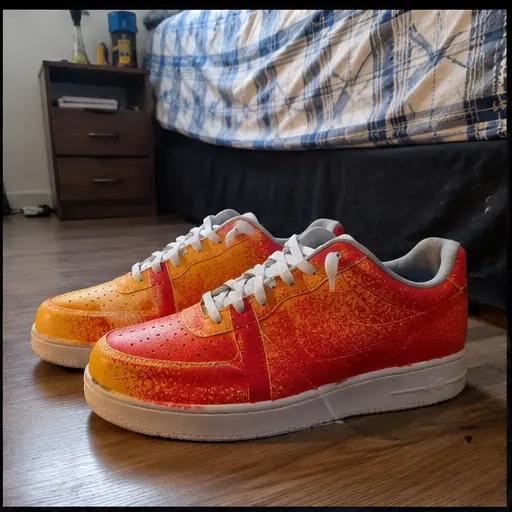 Tênis customizado por Beatriz Mendes